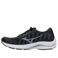 (WMNS) Mizuno Wave Rider 25 Waveknit 'Black Grey' J1GD217590