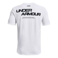 Under Armour Abc Camo Fill Wordmark T-shirt 'White Black' 1366456-100