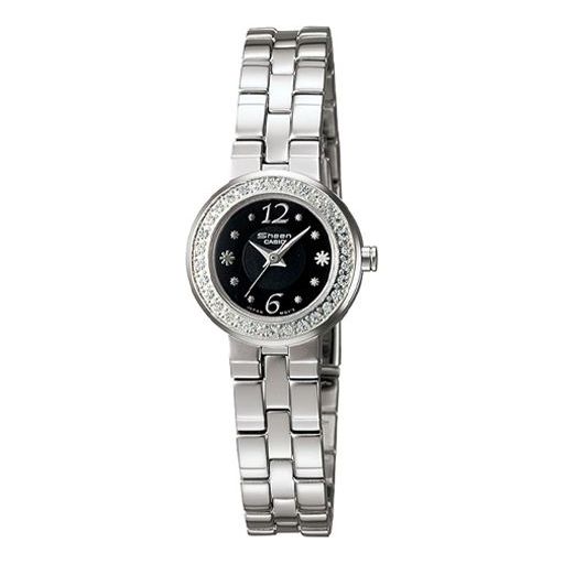 CASIO SHEEN Waterproof Stainless Steel Strap Black Analog SHN-4010D-1ADR