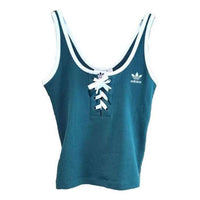(WMNS) adidas Laced Tank Top Asia Sizing 'Teal' IP2196