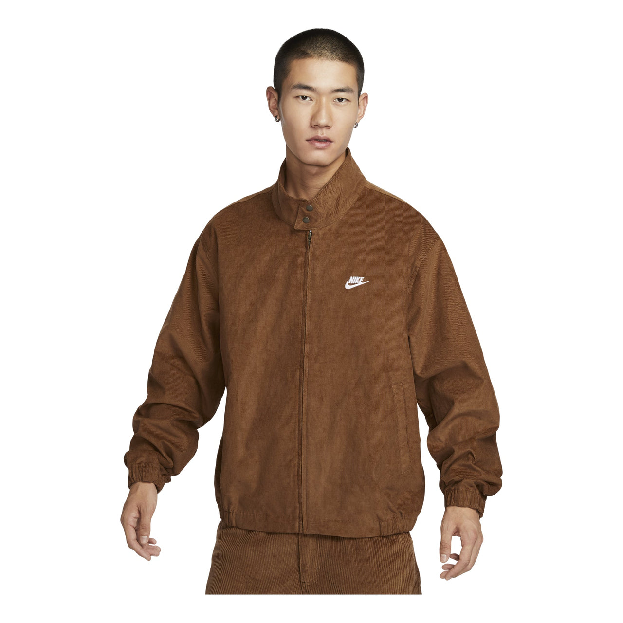 Nike Sportswear Club Corduroy Harrington Jacket Asia Sizing 'Light British Tan' FZ0632-281