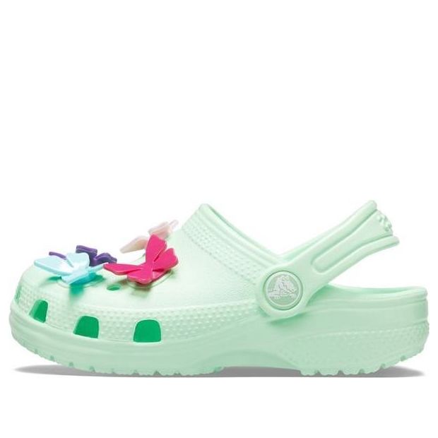 (GS) Crocs Classic Butterfly Charm Clogs 'Mint' 206179-3TI
