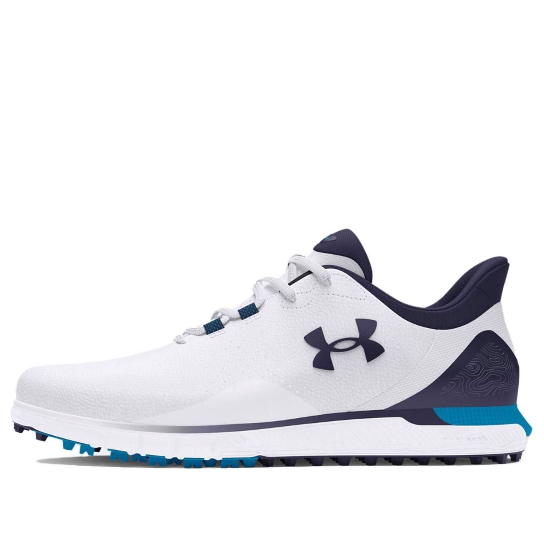 Under Armour HOVR Drive Fade Spikeless Golf Wide 'White Midnight Navy' 3027085-100