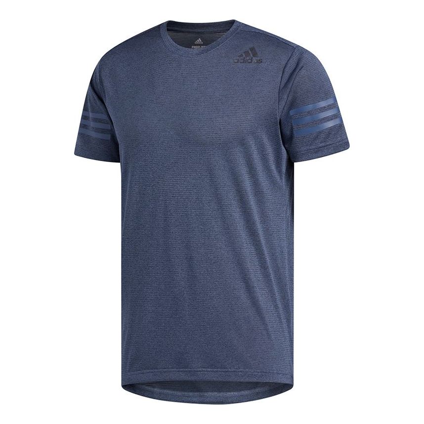 adidas Freelift Cc Training Sports Quick Dry Short Sleeve Blue Gray EC1101
