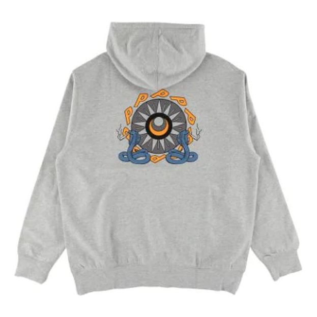 Men's PALACE Bunning Snake Pattern hooded Long Sleeves Gray P15HD030