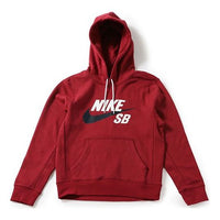Nike Skateboard Series Athleisure Casual Sports Fleece Pullover Red Wine red AJ9734-677