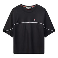 (WMNS) FILA Contrasting Colors Short Sleeve Navy Blue F11W021102F-NV