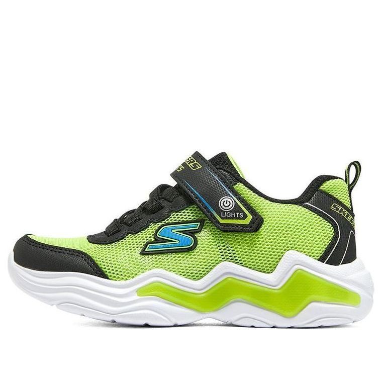 (GS) Skechers S Lights Erupters IV 'Green Black' 400128L-LMBK