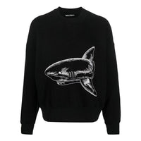 Palm Angels Split Shark Crew 'Black White' PMBA026S23FLE0061003