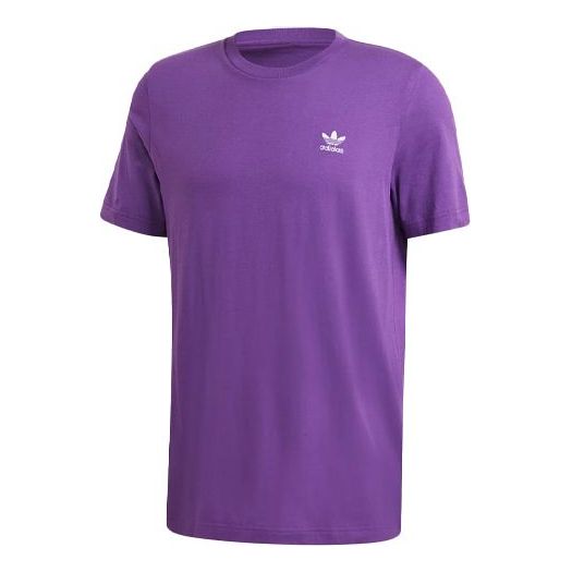 adidas originals Casual Sports Round Neck Pullover Short Sleeve Purple GD2549