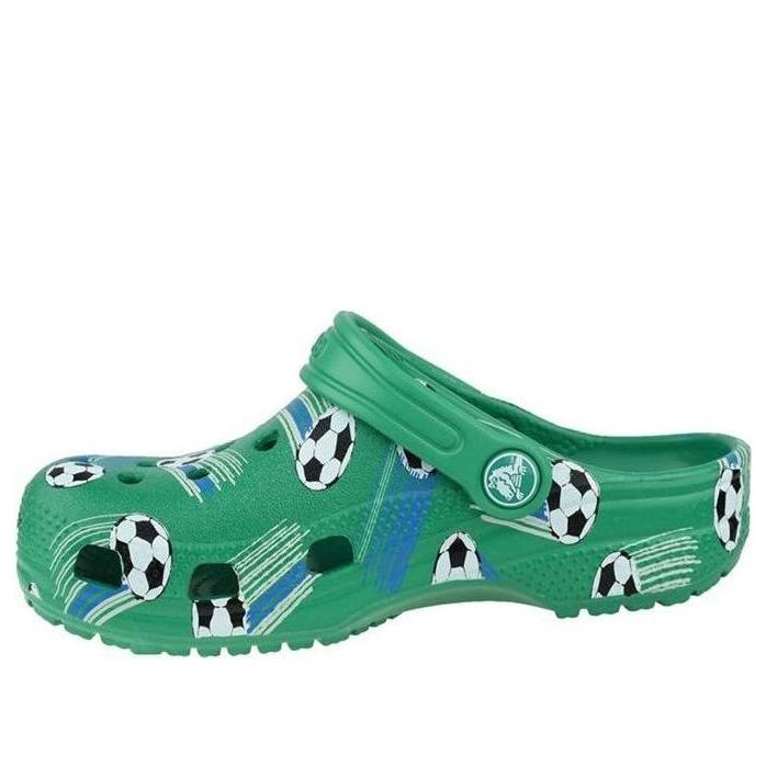 (GS) Crocs Classic Sports Ball Clogs 'Green White' 206417-3TJ