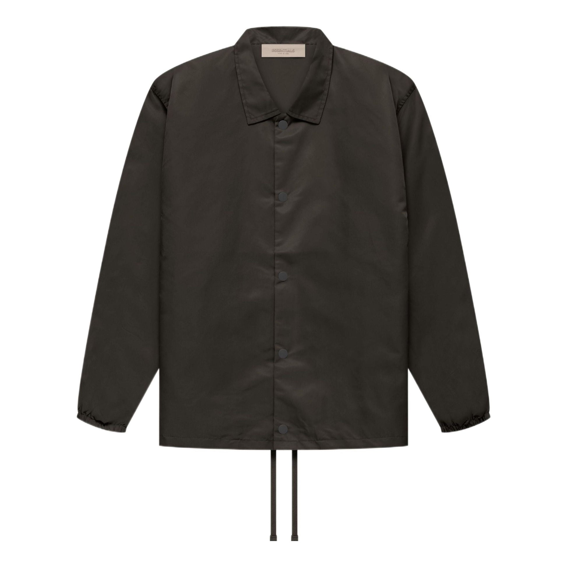 Fear of God Essentials FW22 Nylon Coaches Jacket 'Off Black' FOG-FW22-609