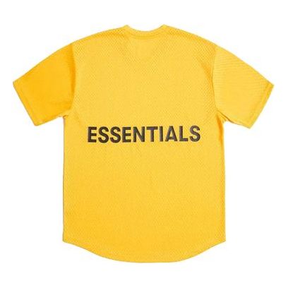 Fear of God Essentials Mesh Tee Breathable Short Sleeve Unisex Yellow FOGCLWY-YE-01