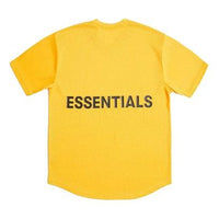 Fear of God Essentials Mesh Tee Breathable Short Sleeve Unisex Yellow FOGCLWY-YE-01