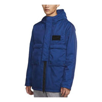 Nike Lebron Big Pocket Woven Stay Warm hooded track Jacket Blue  CK6772-490