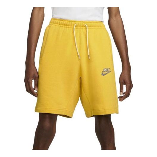 Men's Nike Solid Color Casual Sports Shorts Yellow DM5636-709