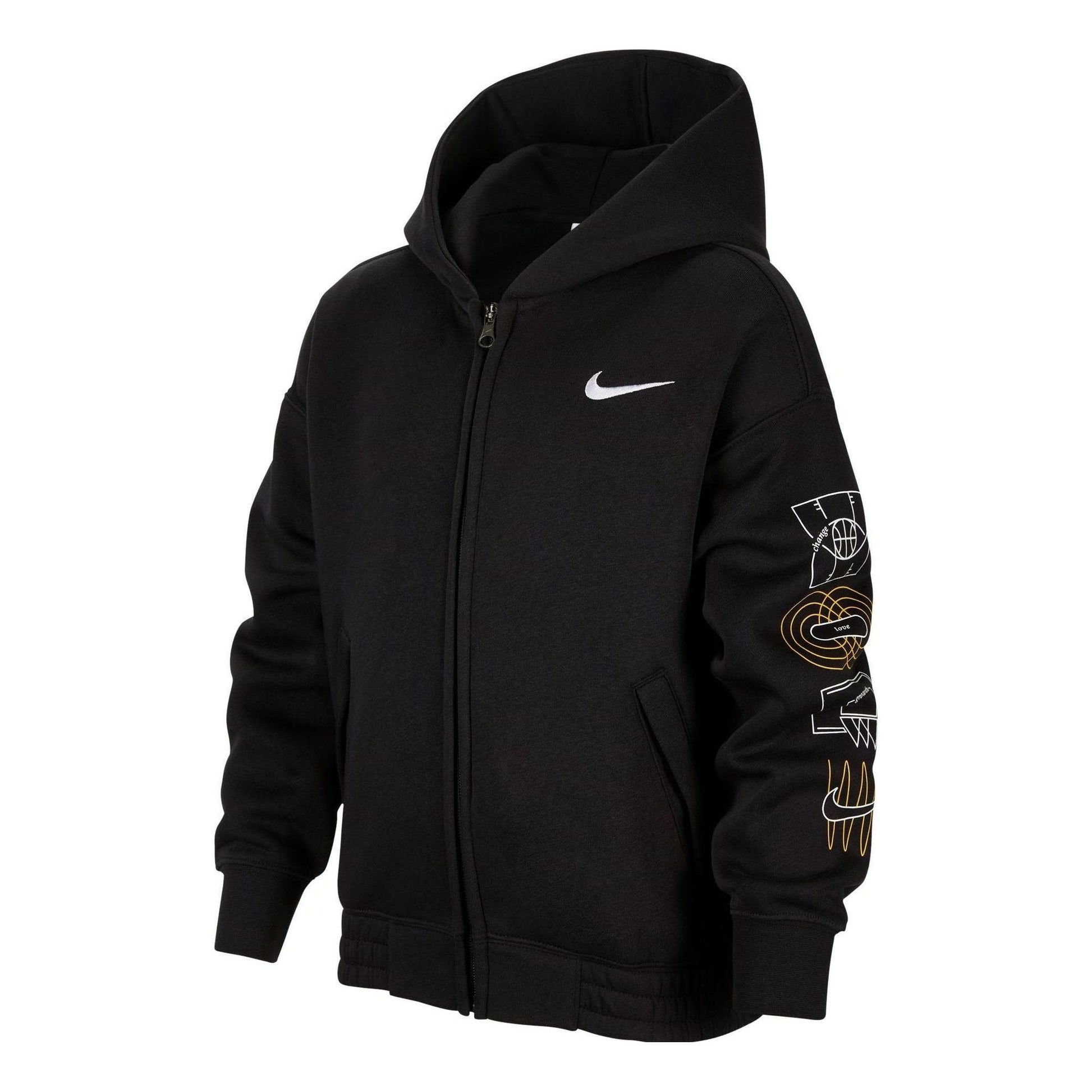 (GS) Nike Hooded Jacket 'Black' FV8447-010