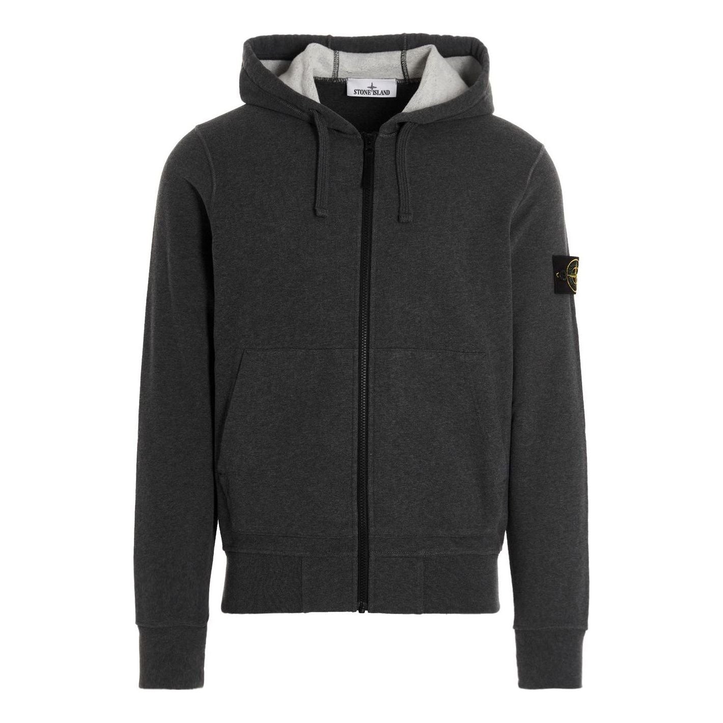 STONE ISLAND Patch Hoody Jacket 'Dark Grey' 771564220-V0M67