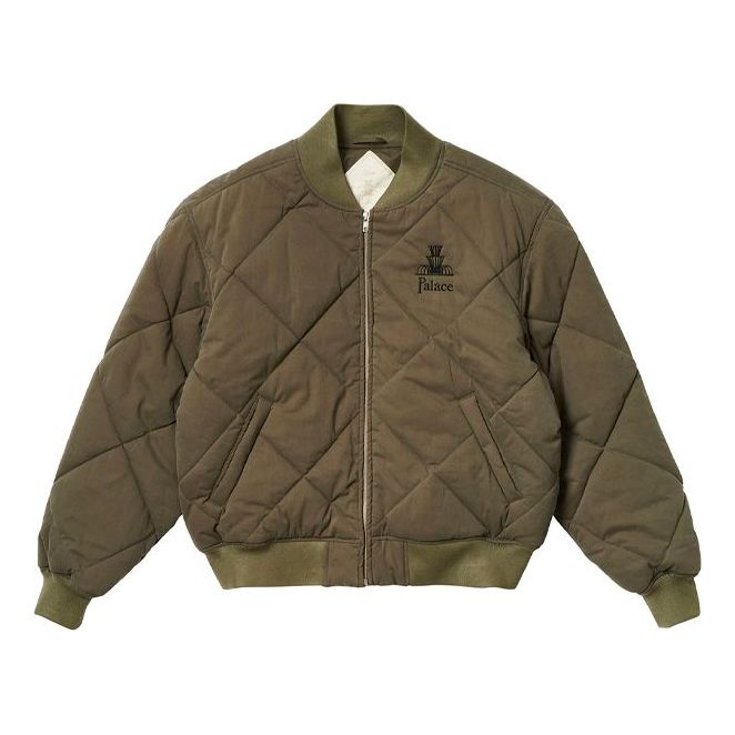 PALACE London Diamond With Down Feather Jacket Unisex Green P19JK163