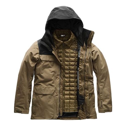THE NORTH FACE Mens Alligare ThermoBall Triclimate Jacket 'Brown' NF0A3IFL1UV