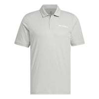 adidas Terrex Logo Polo Shirts Asia Sizing 'Grey' IC4415