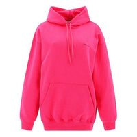 (WMNS) Balenciaga Classic Logo Minimalistic Solid Color Hoodie Pink 570798THV775630