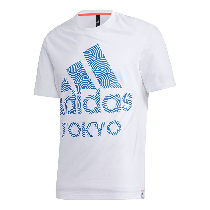 adidas Tokyo Pack Short Sleeve Tee 'White True Blue' GD5007