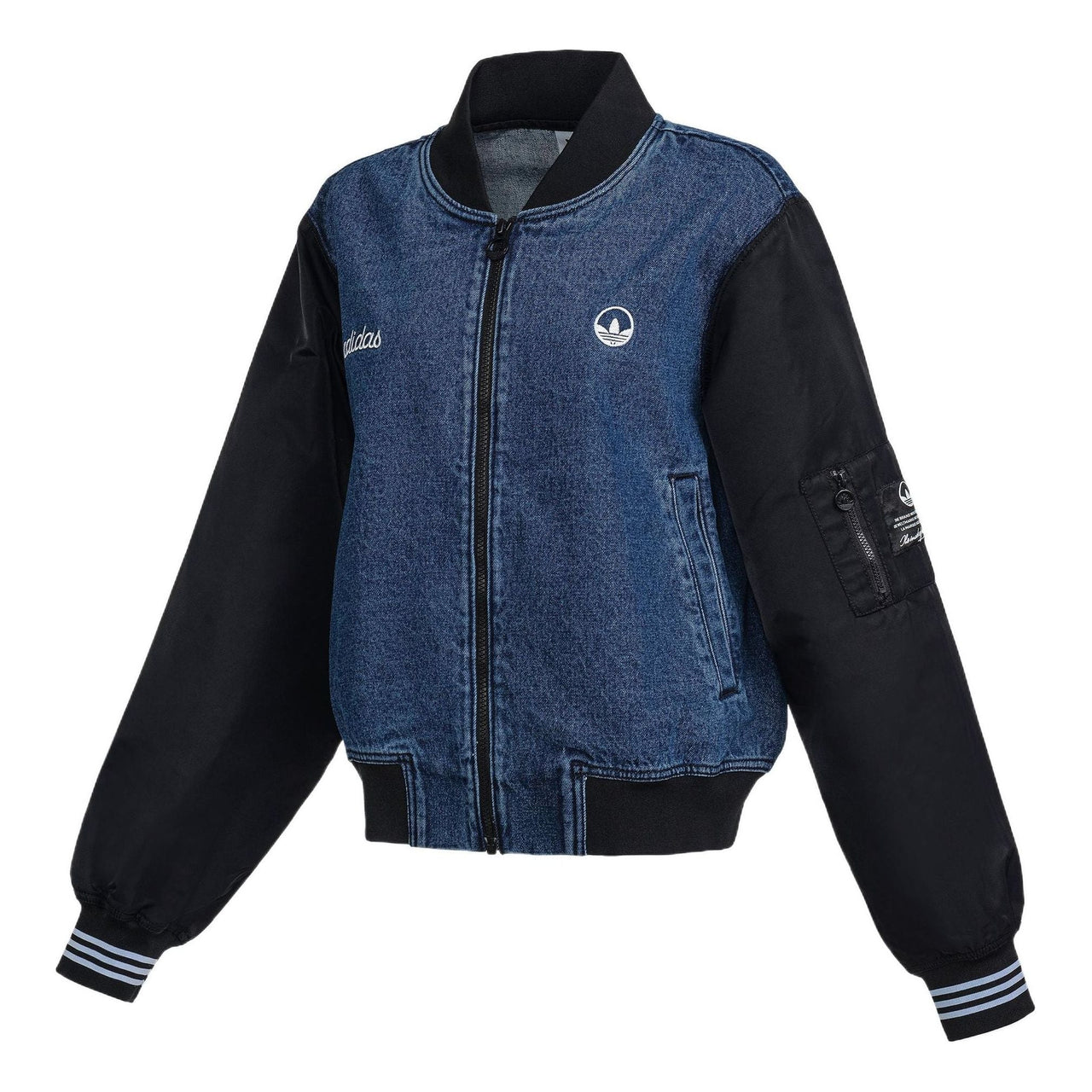 (WMNS) adidas Collegiate Denim Jacket Asia Sizing 'Blue' HL9069