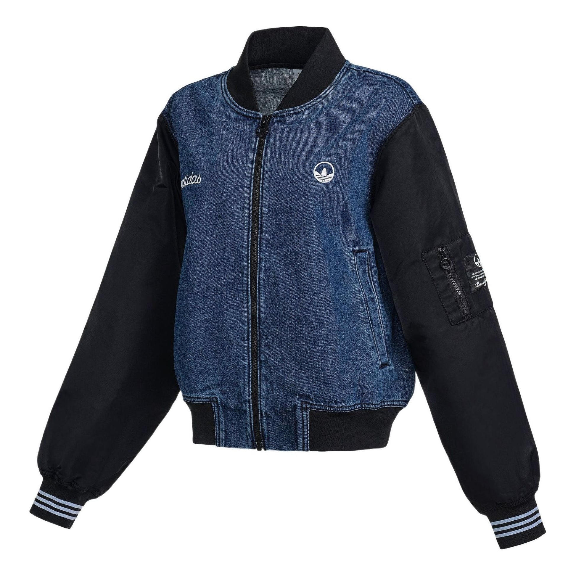 (WMNS) adidas Collegiate Denim Jacket Asia Sizing 'Blue' HL9069