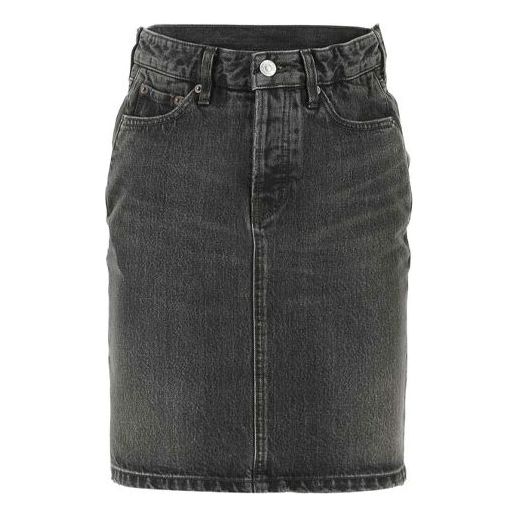 (WMNS) Balenciaga SS21 Skirt 'Grey Denim' 657637TBP471440
