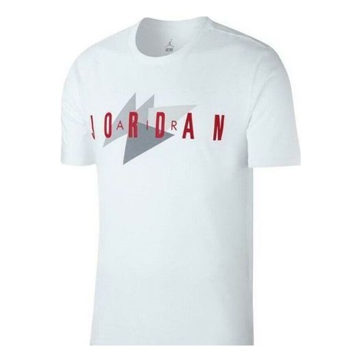 Air Jordan Sports Round Neck Short Sleeve White BV5258-100
