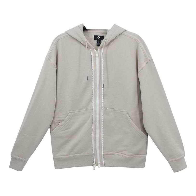 Converse Utility Fleece Full-Zip Hoodie Asia Sizing 'Desert Sand' 10022002-A07