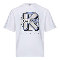 KENZO Logo Printing T-Shirt 'White Blue' FA55TS5054SH-01
