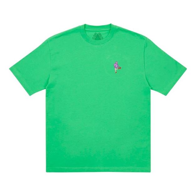 PALACE Handbag Tote Bag Embroidered Round Neck Short Sleeve T-Shirt Green P20TS020