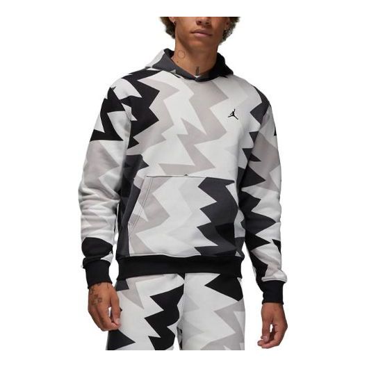 Air Jordan Flight MVP Fleece Pullover Hoodie 'White Black' FB7014-133