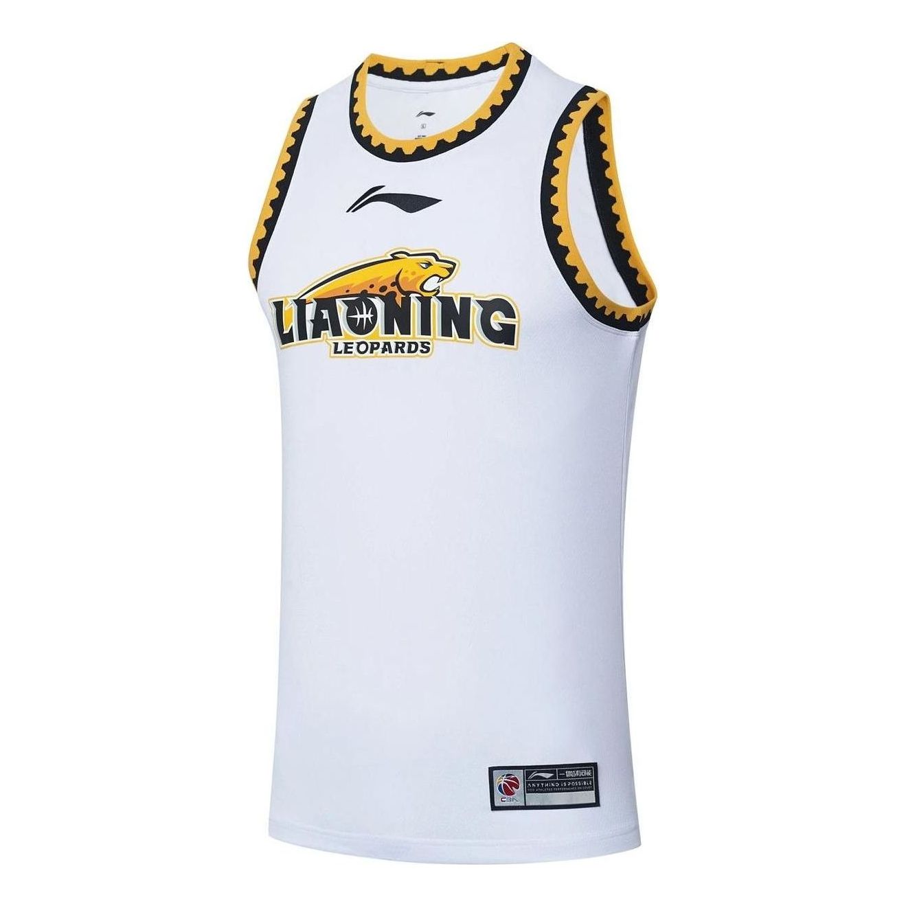 Li-Ning CBA Liaoning Flying Leopards Basketball Jersey 'White' AAYS397-1