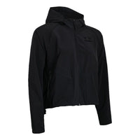 (WMNS) Under Armour Project Rock Unstoppable Hooded Jacket 'Black' 1380183-001