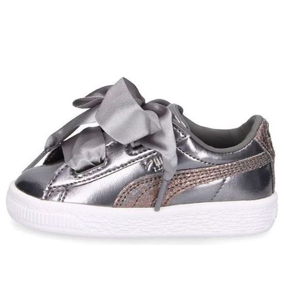 (TD) PUMA Basket Heart Lunar Lux 'Smoked Pearl' 365995-01