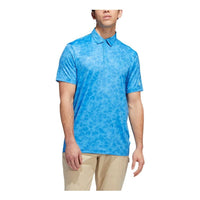 Men's adidas Tie Dye Side Short Sleeve Blue Polo Shirt HF9090