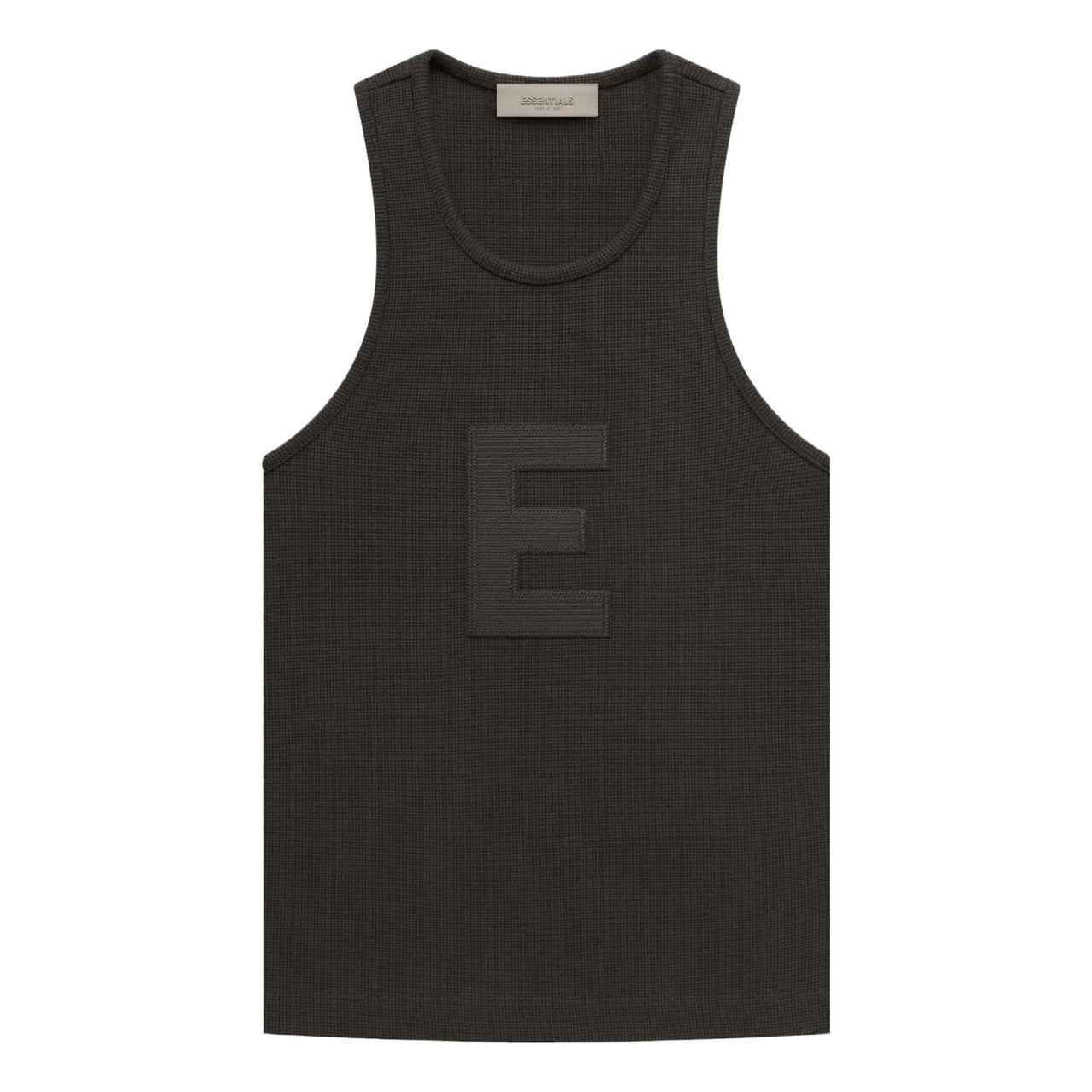 (WMNS) Fear of God Essentials SS23 Waffle Tank 'Off Black' FOG-SS23-238