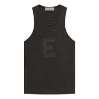 (WMNS) Fear of God Essentials SS23 Waffle Tank 'Off Black' FOG-SS23-238