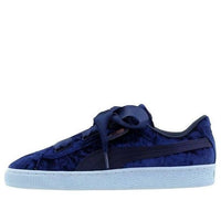 PUMA Basket Heart Velour Low-Top Sneakers K Blue 367624-02
