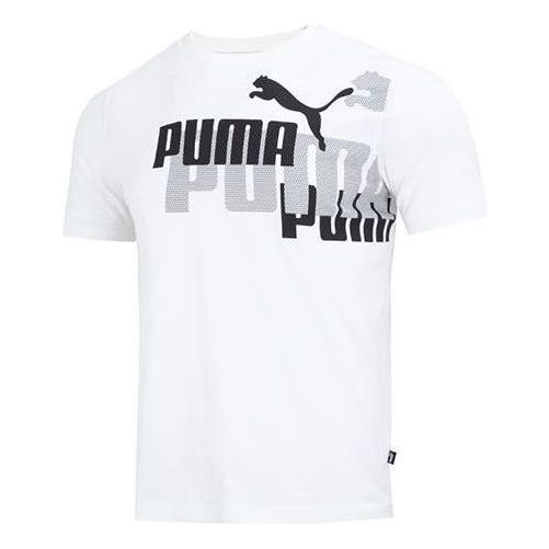 PUMA Ess Logo Power Tee 'White' 675728-02