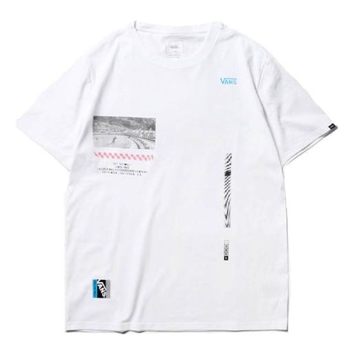 Vans Noise Effect Short Sleeve TEE Men White VN0A4P58WHT