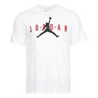 Air Jordan Printing Casual Sports Round Neck Short Sleeve White CK4212-101