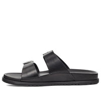 UGG Wainscott Buckle Slide Leather Casual Sandals Black 1119530-BLK