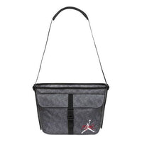 Air Jordan Polyester Minimalistic Design Iconic logo Buckle Large Capacity Shoulder Bag Messenger Bag Black DV5362-011
