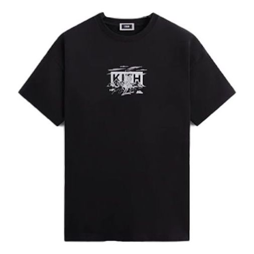 KITH Cowboy Box Logo Tee 'Black' KHM031507-001