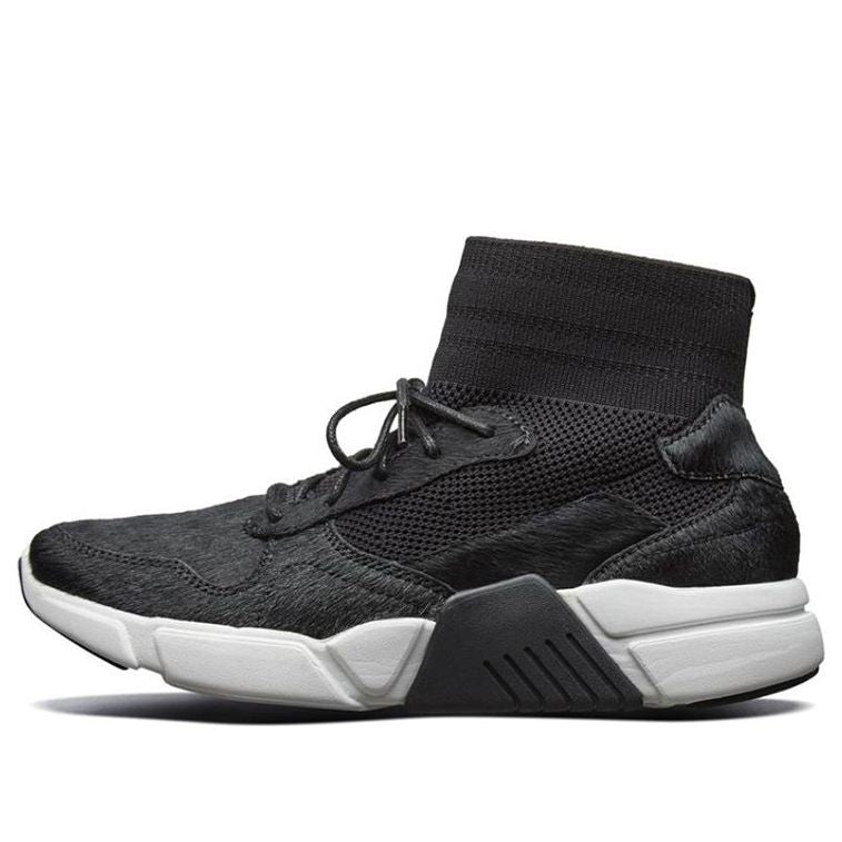 (WMNS) Skechers Block Black/White 68855-BLK