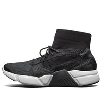 (WMNS) Skechers Block Black/White 68855-BLK